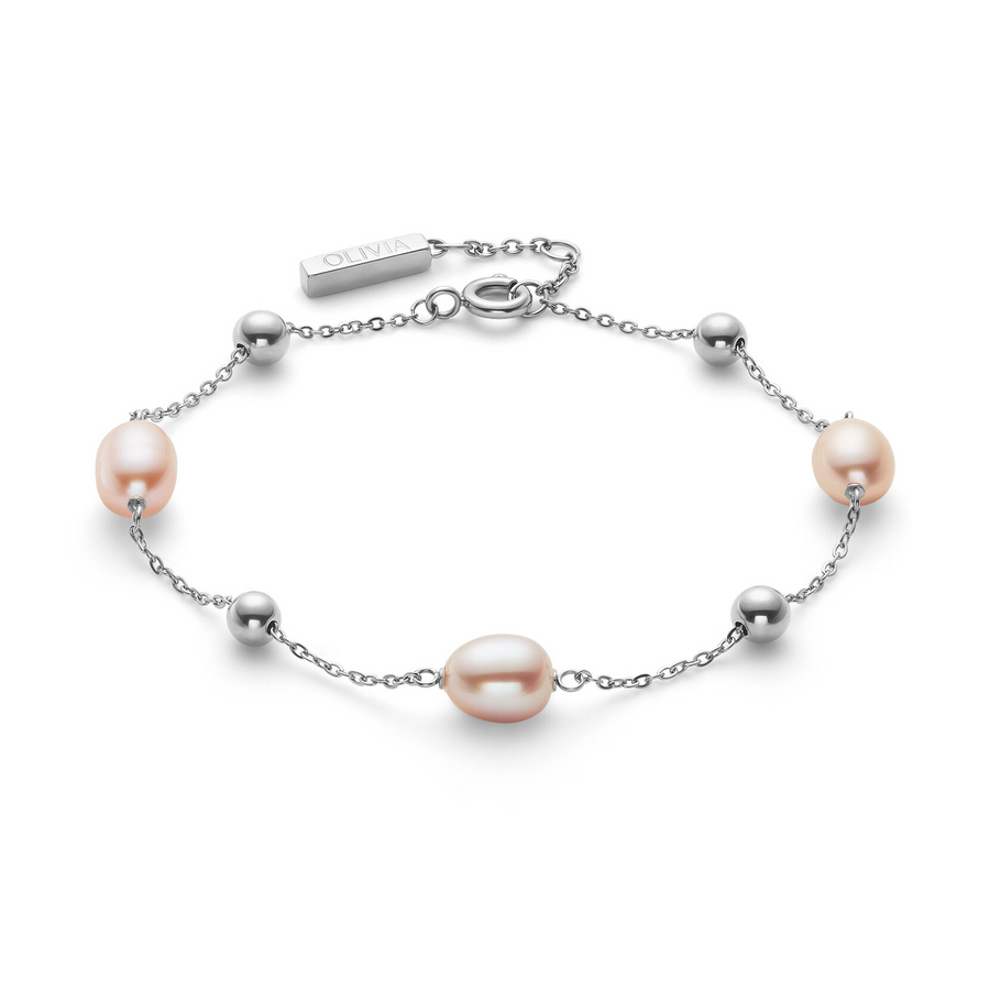 Olivia Burton 24100203 Trend Edition By The Sea Pearl Silver Tone Bracelet