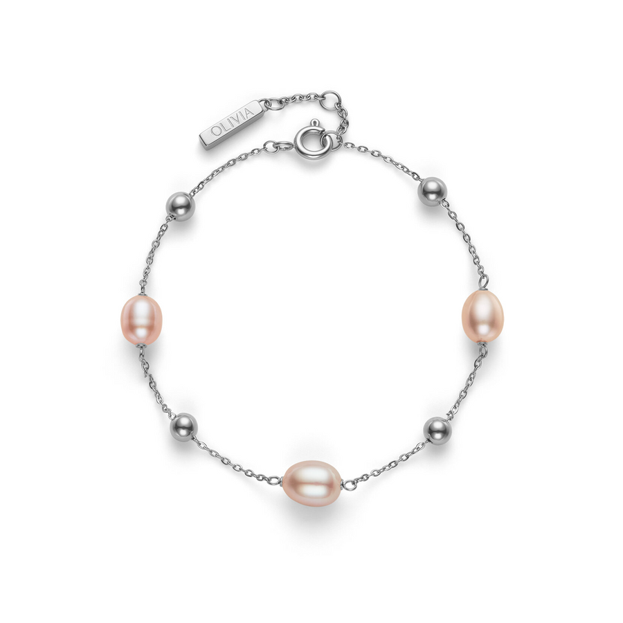 Olivia Burton 24100203 Trend Edition By The Sea Pearl Silver Tone Bracelet