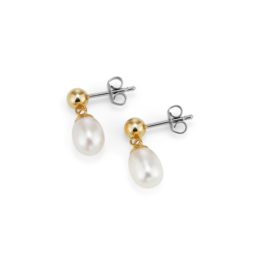 Olivia Burton 24100204 Trend Edition By The Sea Pearl Gold Plated Drop Earrings