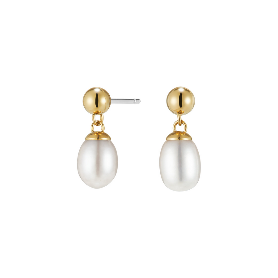 Olivia Burton 24100204 Trend Edition By The Sea Pearl Gold Plated Drop Earrings