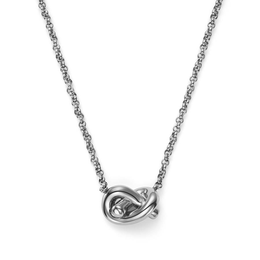 Olivia Burton 24100222 Classic Lover's Knot Silver Tone Necklace