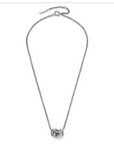 Olivia Burton 24100222 Classic Lover's Knot Silver Tone Necklace