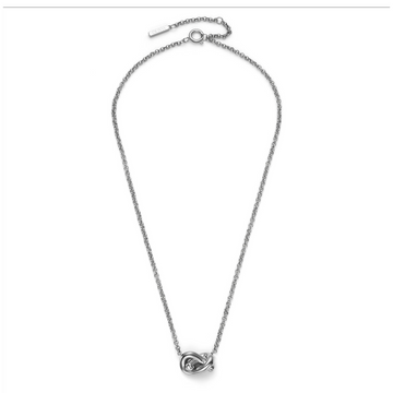 Olivia Burton 24100222 Classic Lover's Knot Silver Tone Necklace