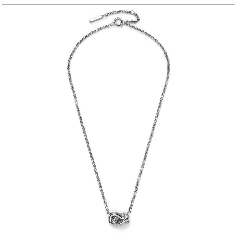 Olivia Burton 24100222 Classic Lover's Knot Silver Tone Necklace