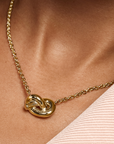 Olivia Burton 24100221 Classic Lover's Knot Gold Plated Necklace