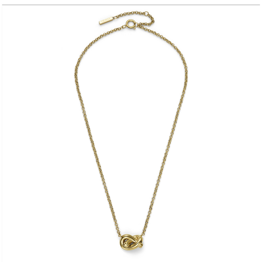 Olivia Burton 24100221 Classic Lover's Knot Gold Plated Necklace