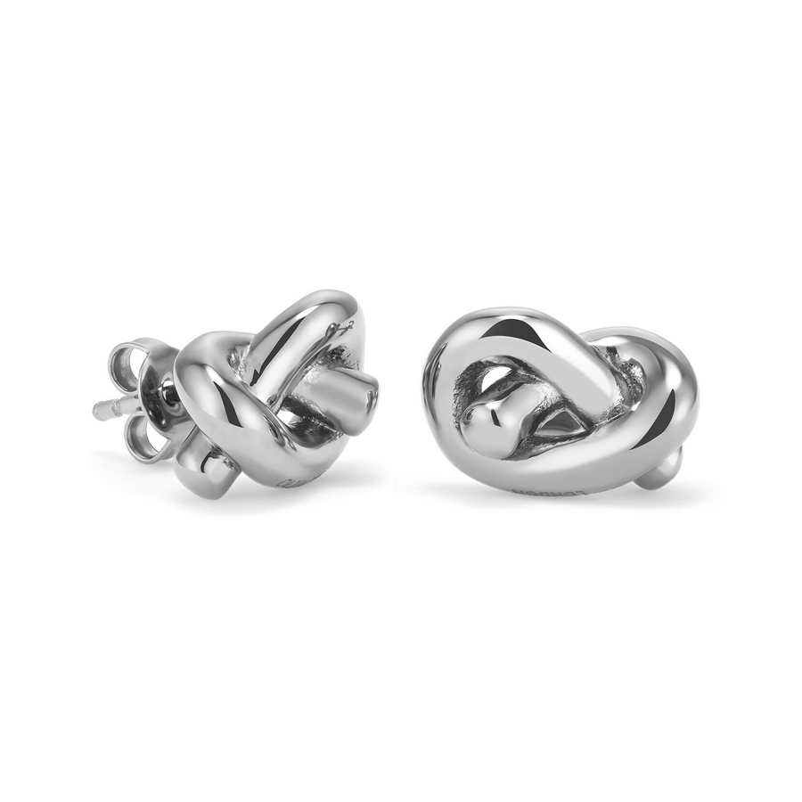 Olivia Burton 24100226 Classic Lover's Knot Silver Tone Stud Earrings