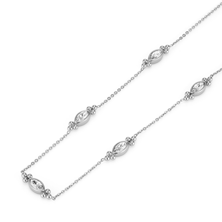 Olivia Burton 24100276 Classic Dainty Silver Tone Necklace