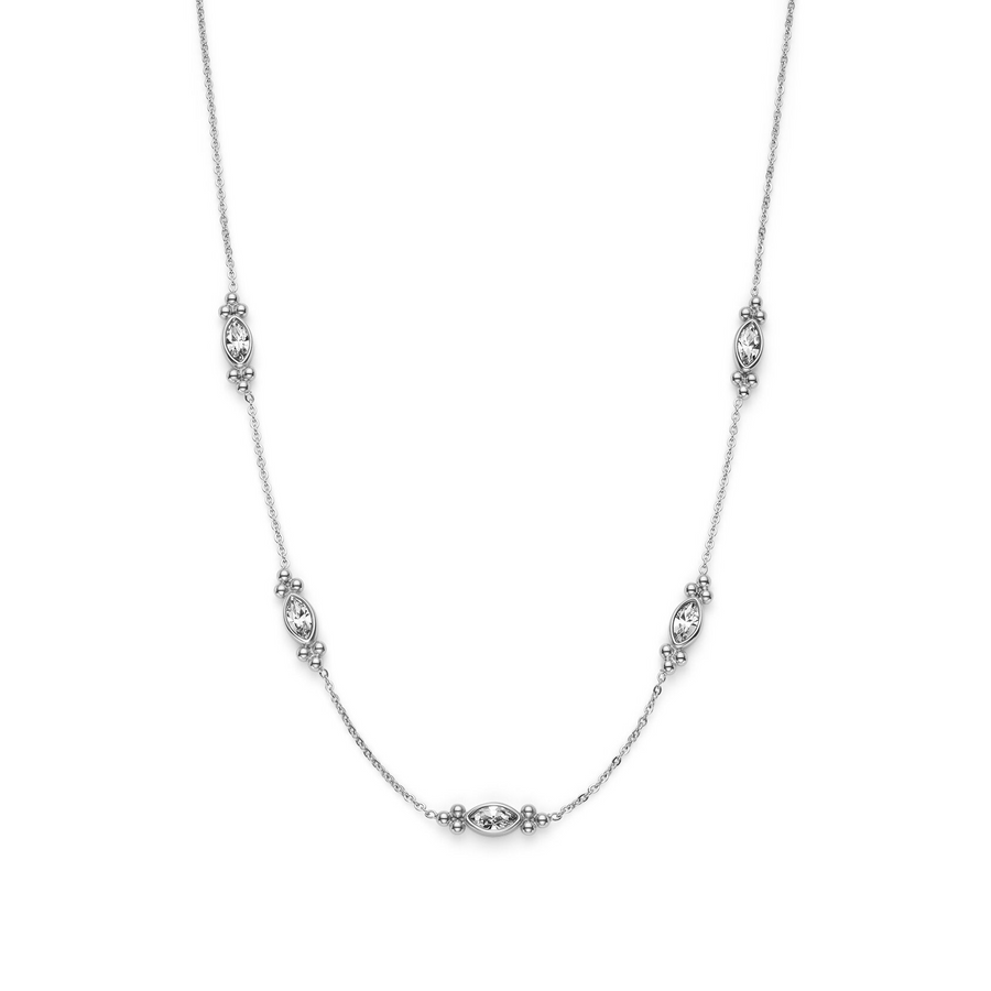 Olivia Burton 24100276 Classic Dainty Silver Tone Necklace