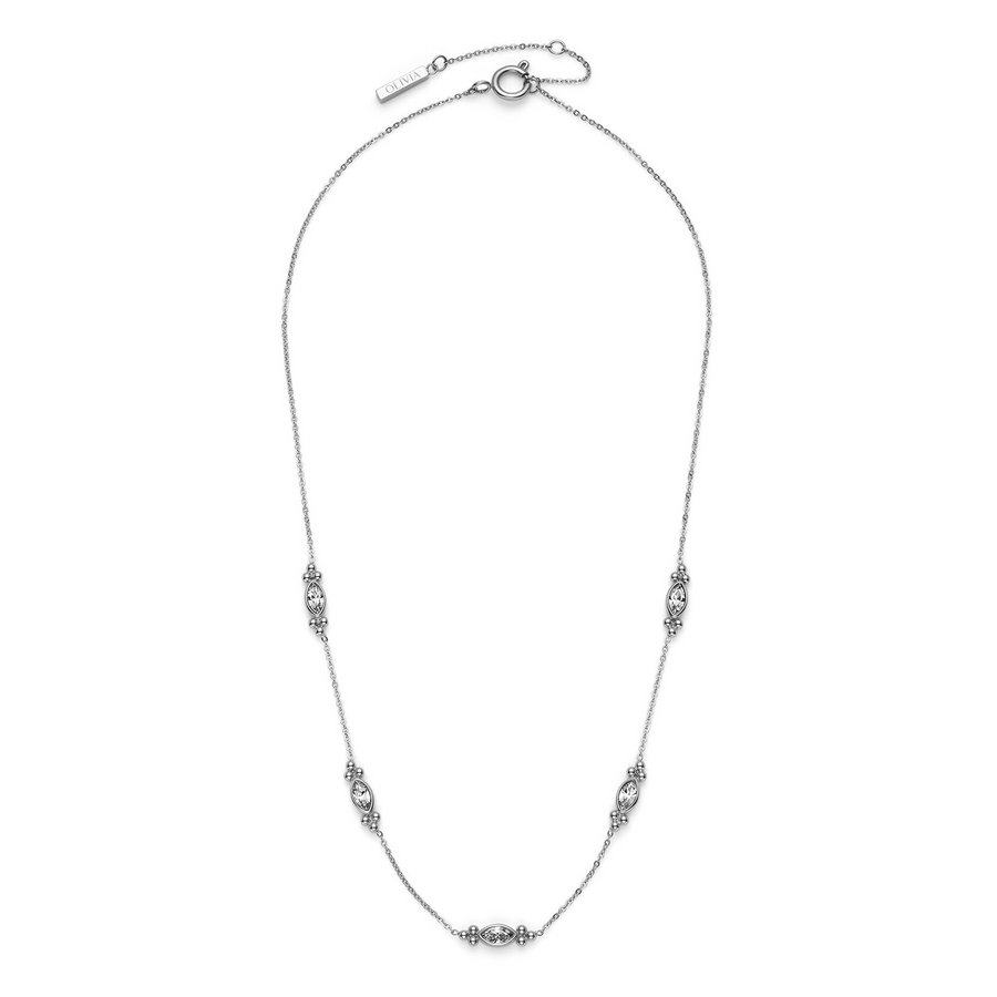 Olivia Burton 24100276 Classic Dainty Silver Tone Necklace