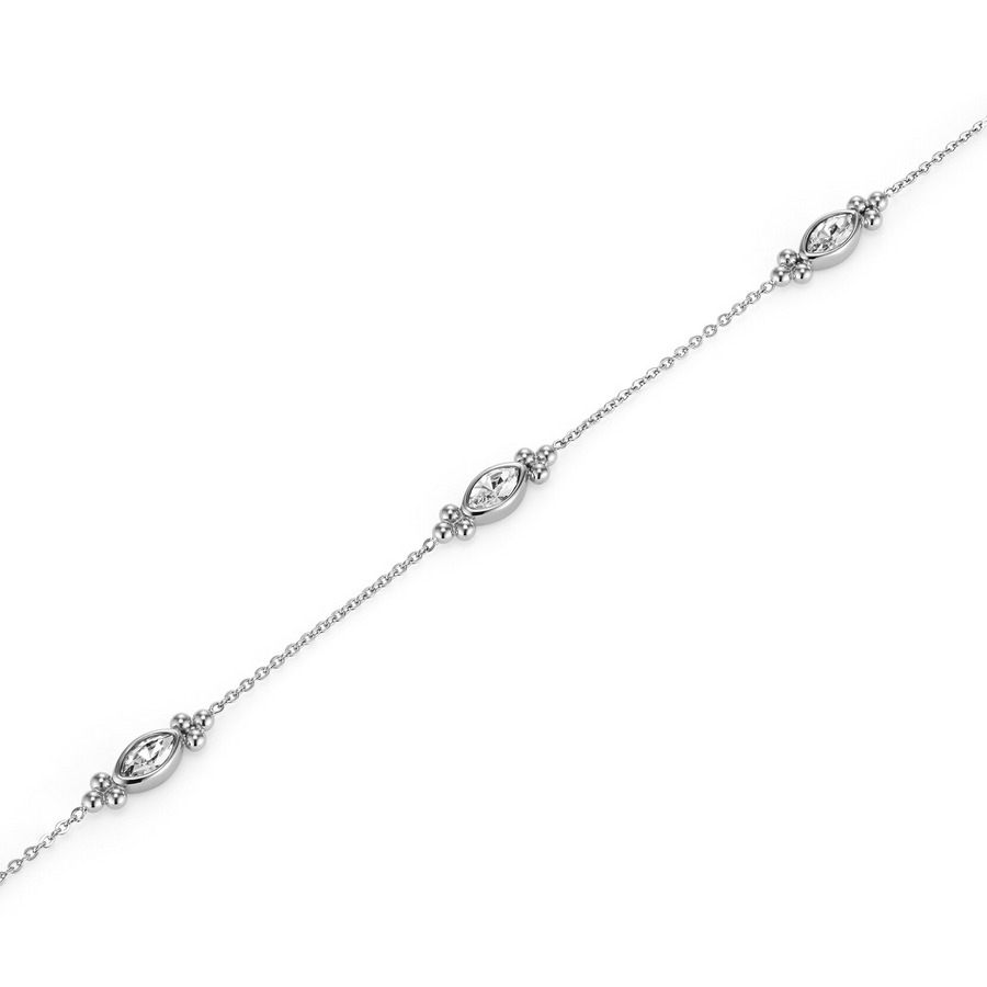 Olivia Burton 24100279 Classic Dainty Silver Tone Bracelet