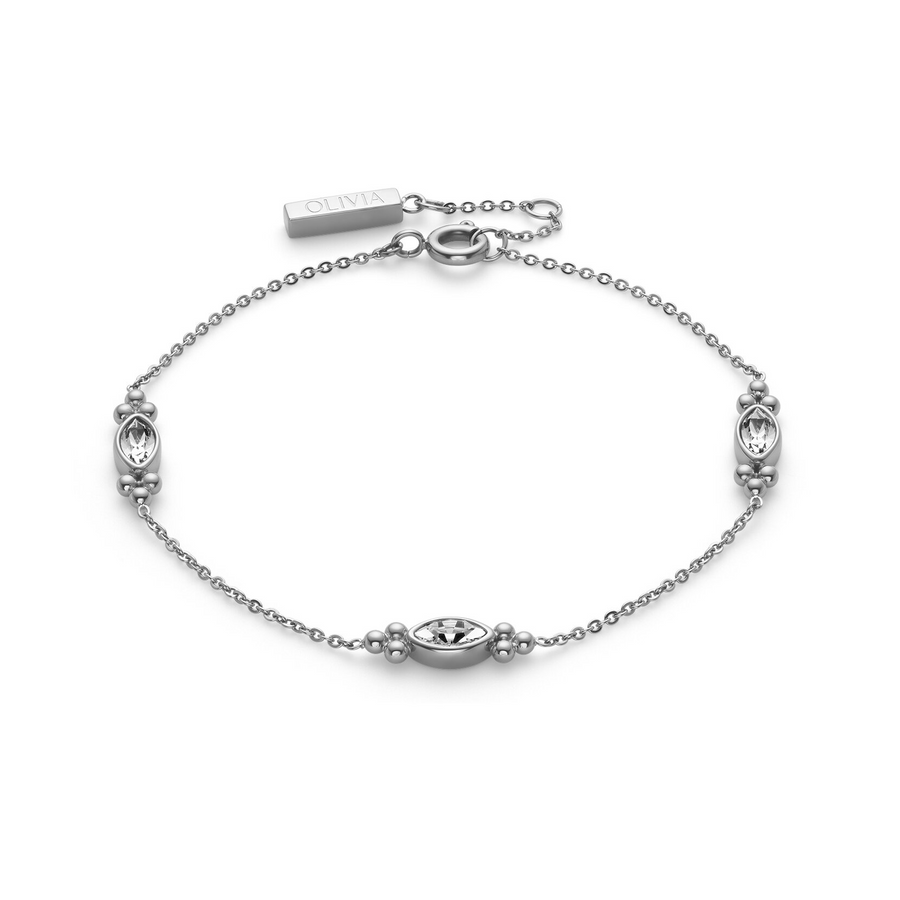 Olivia Burton 24100279 Classic Dainty Silver Tone Bracelet