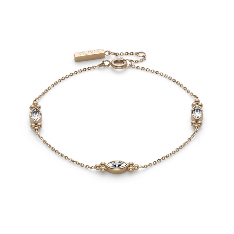 Olivia Burton 24100281 Classic Dainty Rose Gold Plated Bracelet