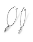 Olivia Burton 24100282 Classic Dainty Silver Tone Hoop Earrings