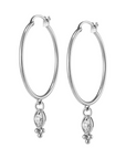 Olivia Burton 24100282 Classic Dainty Silver Tone Hoop Earrings