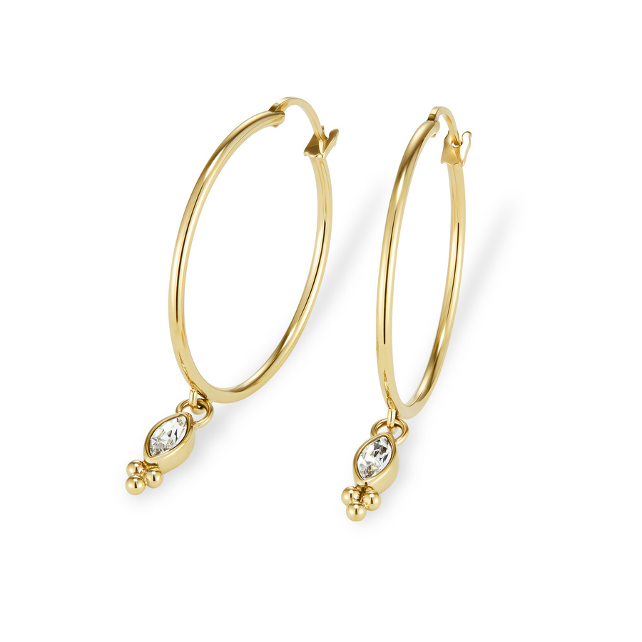 Olivia Burton 24100283 Classic Dainty Gold Plated Hoop Earrings