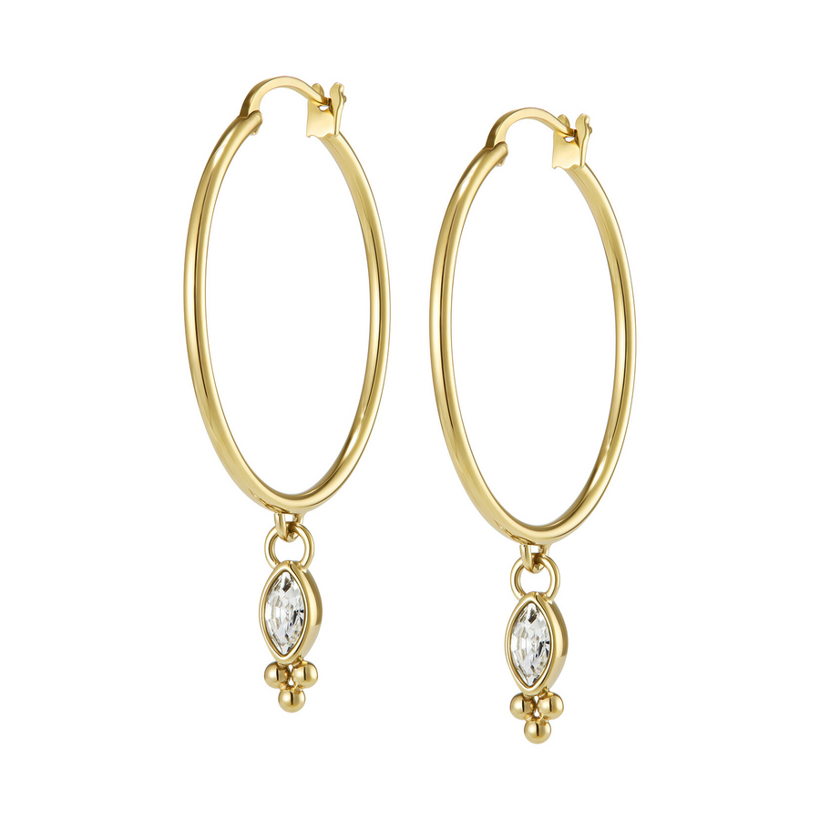 Olivia Burton 24100283 Classic Dainty Gold Plated Hoop Earrings