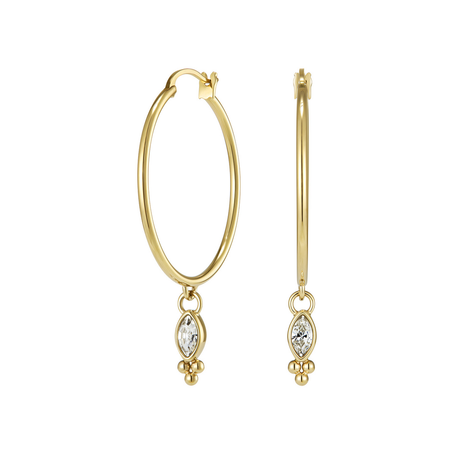 Olivia Burton 24100283 Classic Dainty Gold Plated Hoop Earrings