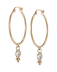 Olivia Burton 24100284 Classic Dainty Rose Gold Plated Hoop Earrings