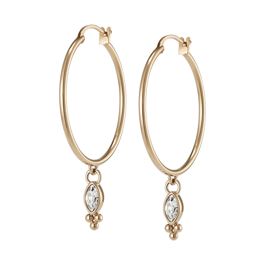 Olivia Burton 24100284 Classic Dainty Rose Gold Plated Hoop Earrings