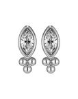 Olivia Burton 24100285 Classic Dainty Silver Tone Stud Earrings