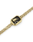 Olivia Burton 24100240 Signature Shooting Star Onyx & Gold Plated Bracelet