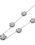 Olivia Burton 24100251 Signature Tudor Rose Silver Tone Multi Station Necklace