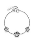 Olivia Burton 24100246 Signature Tudor Rose Silver Tone Bracelet