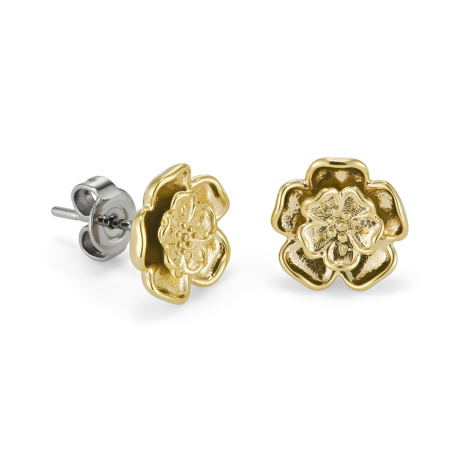 Olivia Burton 24100255 Signature Tudor Rose Gold Plated Stud Earrings