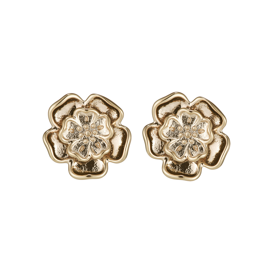 Olivia Burton 24100256 Signature Tudor Rose Rose Gold Plated Stud Earrings