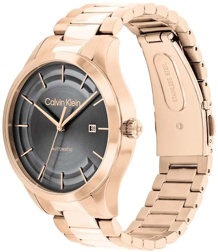 Calvin Klein 25300025 Unisex Fashion Steel And Gold Automatic