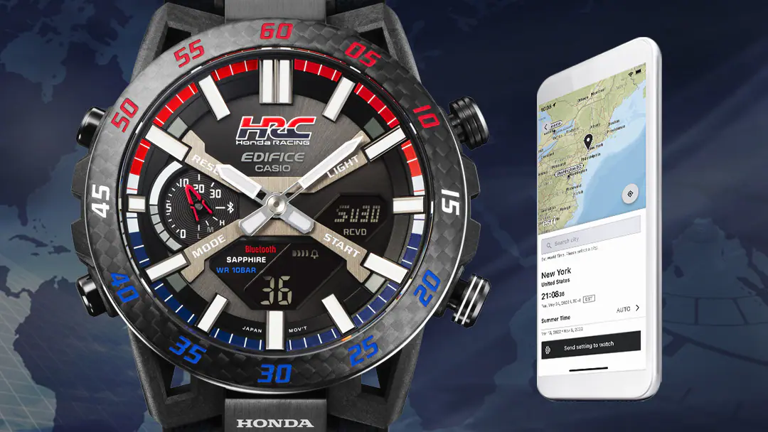 Casio Edifice ECB-2000HR-1ADR Honda Racing Collaboration Model Sospensione Analog Digital Combination