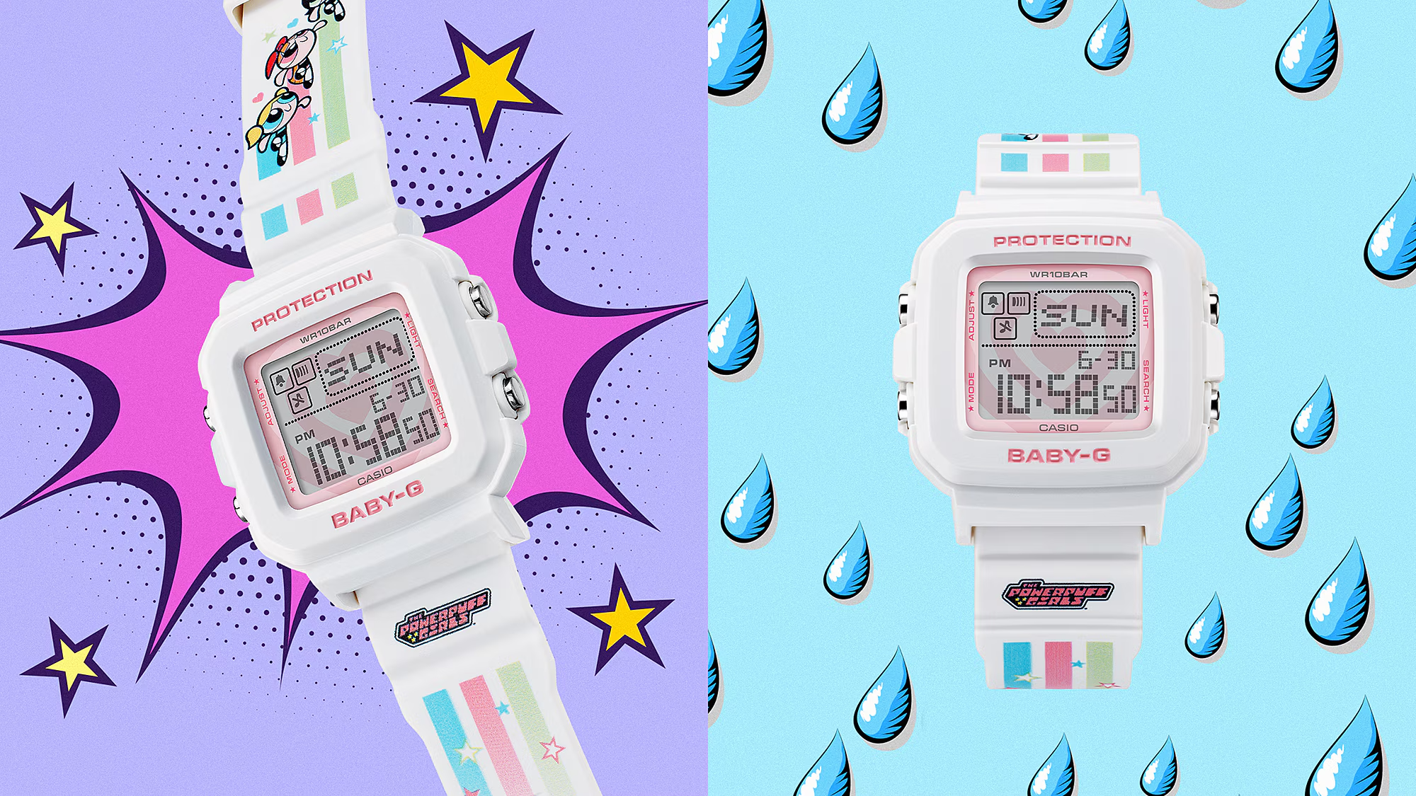 Casio Baby-G BGD-10KPP-7DR BABY-G＋PLUS THE POWERPUFF GIRLS collaboration modelDigital