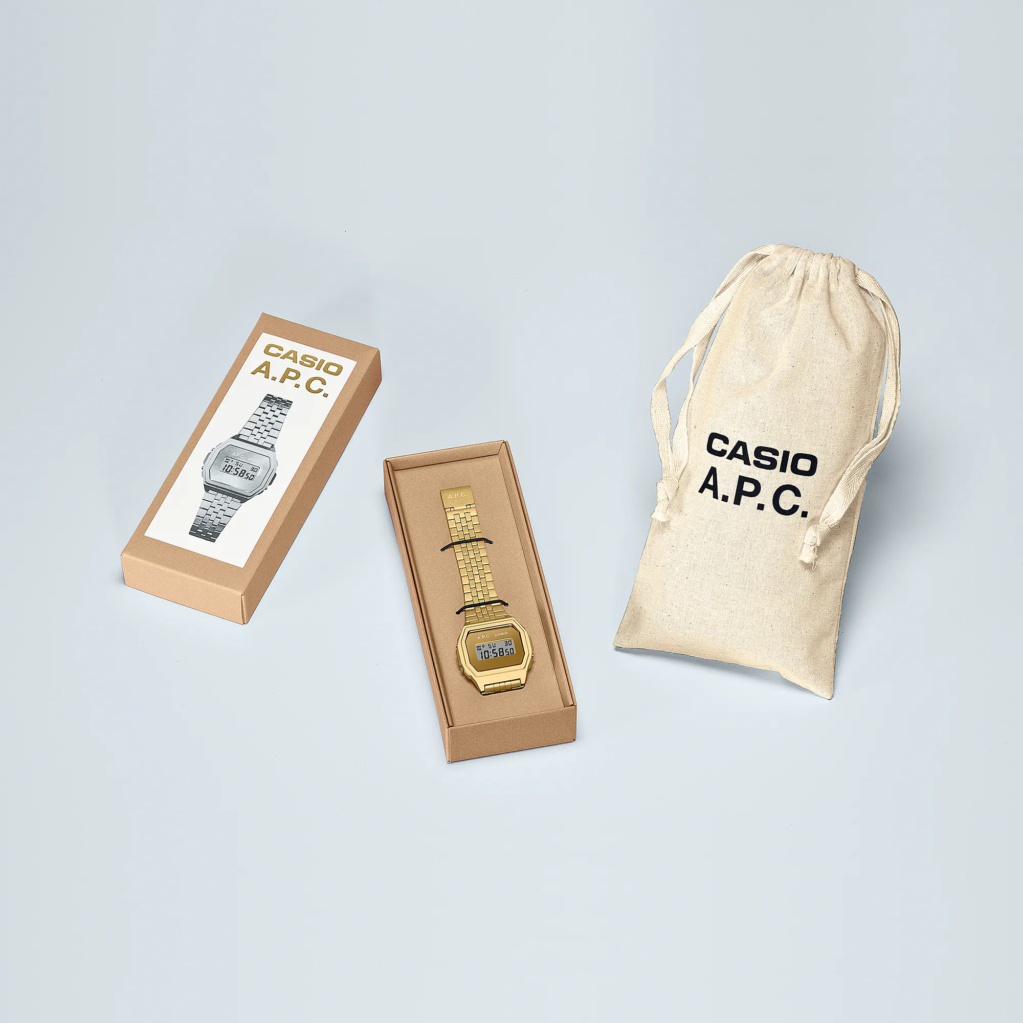 Casio A1000ACG-9DR A.P.C Collaboration Model Vintage Analog