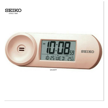 Seiko QHL067-P Digital Alarm Clock