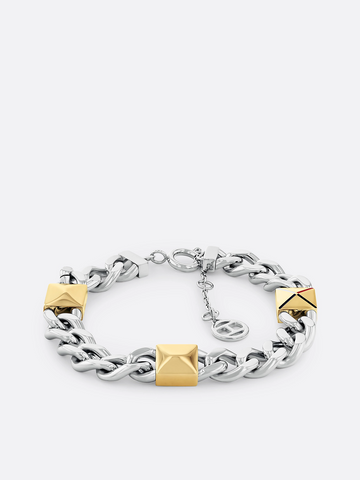 Tommy Hilfiger 2780914 Two-Tone Curb Chain Bracelet