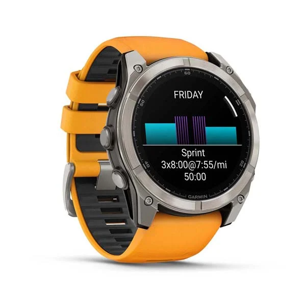 Garmin Fenix 8 Orange Sapphire 010-02905-53 Advance Outdoor - 2 Years Warranty