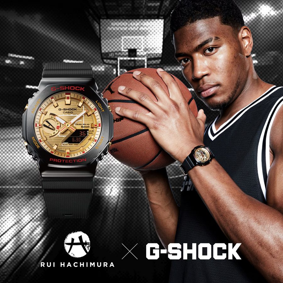 Casio G-Shock GBM-2100RH-1ADR G-Steel Rui Hachimura Signature Model Analog-Digital Combination