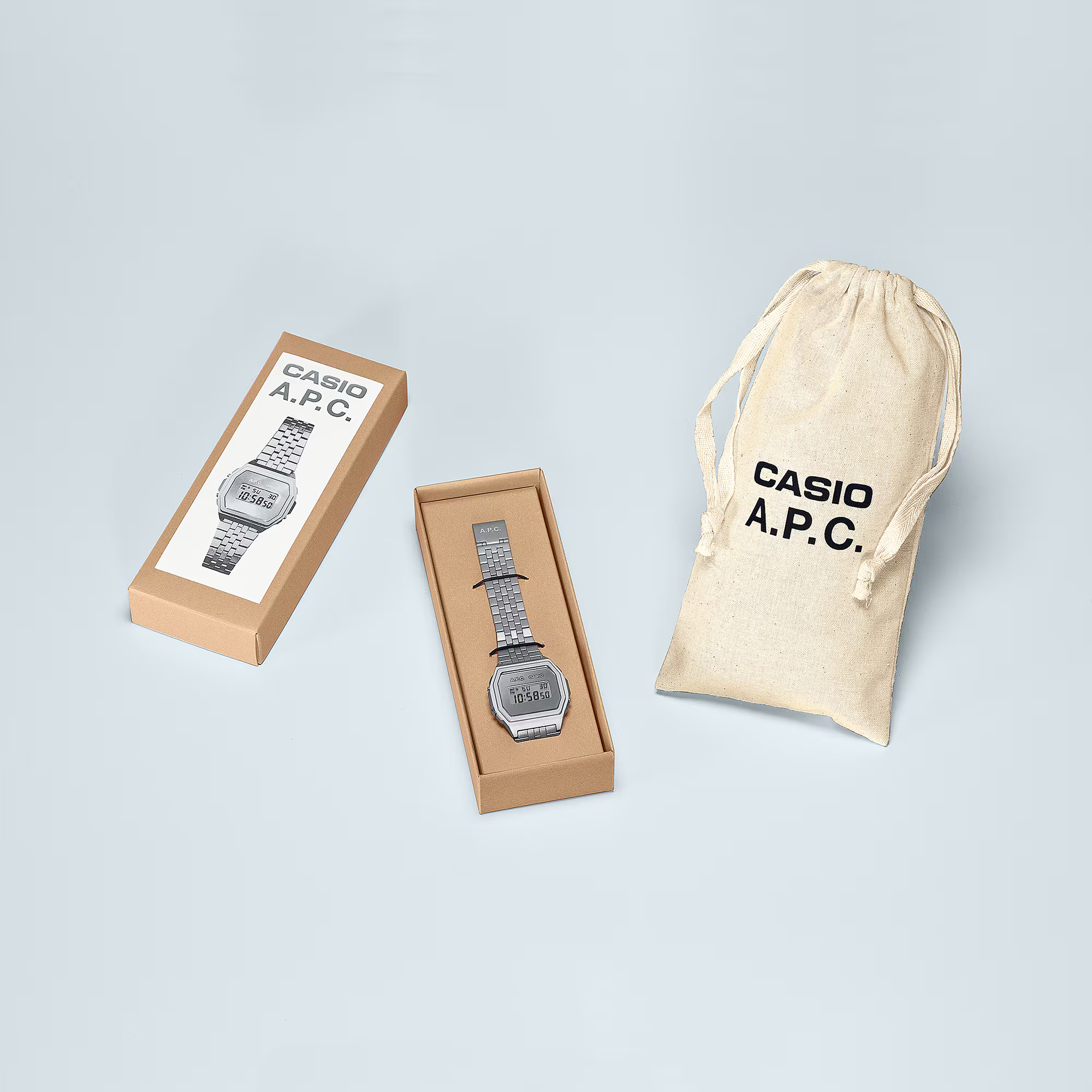 Casio A1000ACD-7DR A.P.C Collaboration Model Vintage Analog