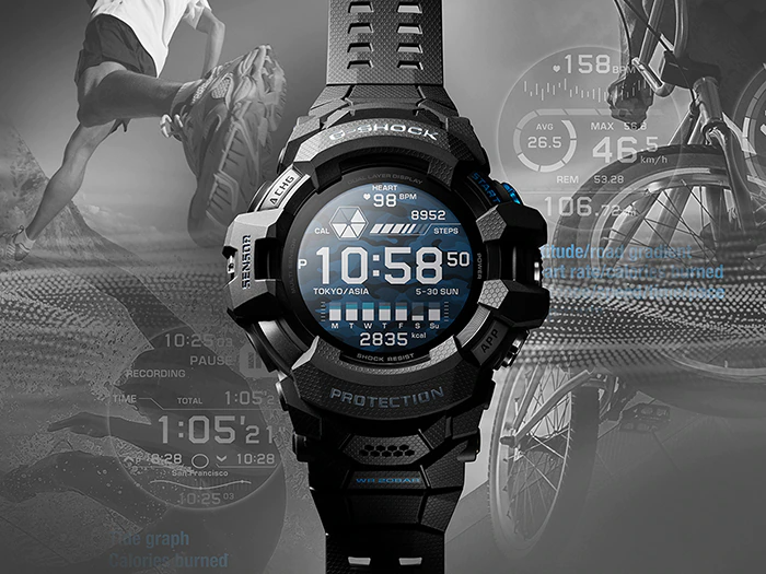 Casio G-Shock GSW-H1000-1D G-SQUAD PRO Wear OS by Google equipped Smart Watch