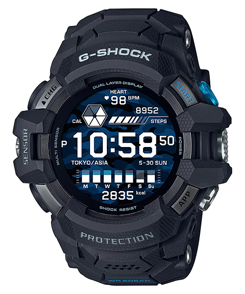 Casio G-Shock GSW-H1000-1D G-SQUAD PRO Wear OS by Google equipped Smart Watch