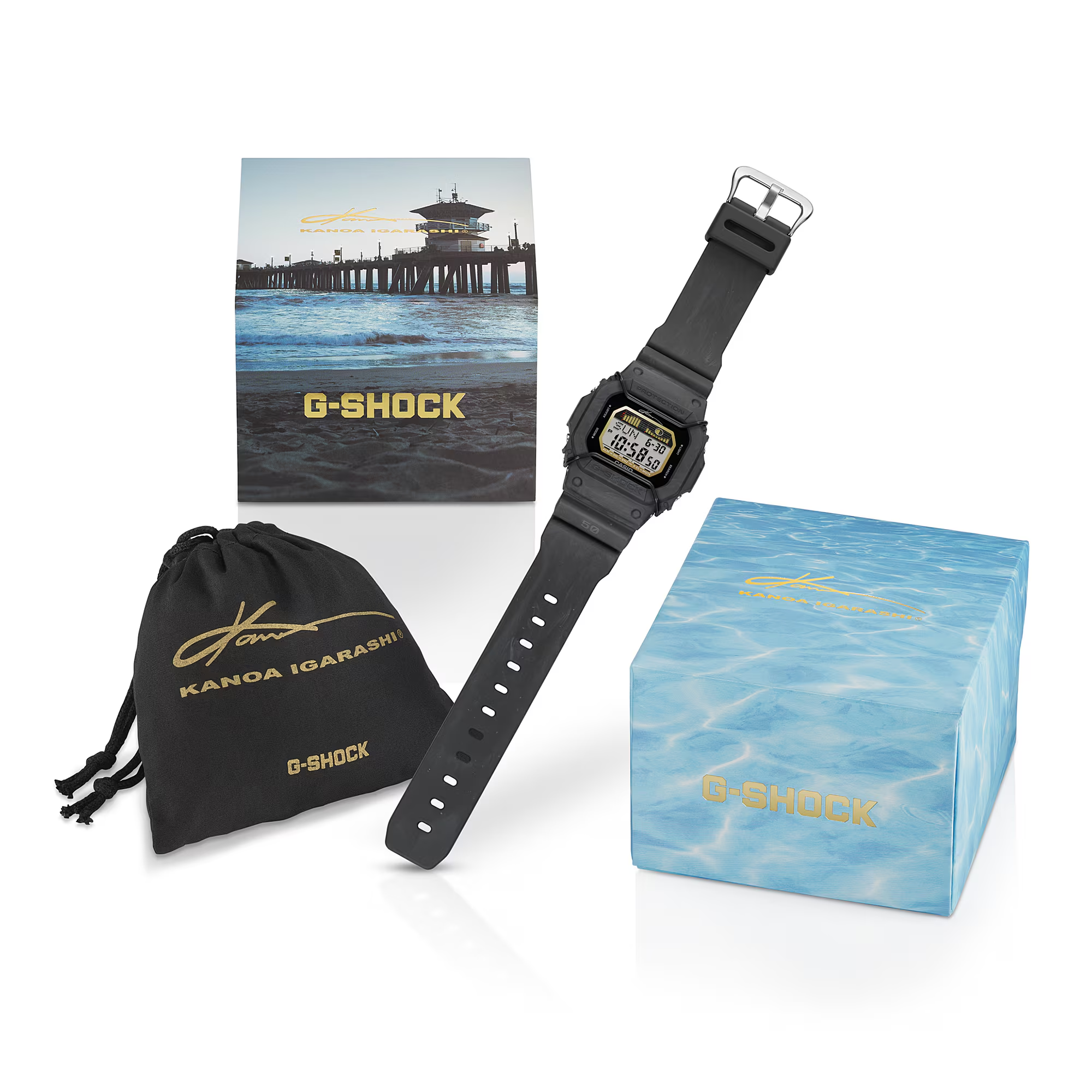 Casio G-Shock GLX-5600KB-1DR International pro surfer Kanoa Igarashi’s third signature model Digital