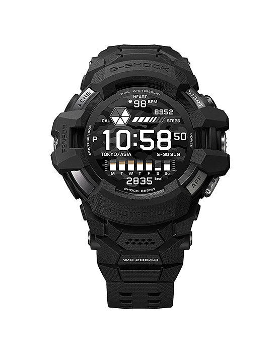 Casio G-Shock GSW-H1000-1A G-SQUAD PRO Wear OS by Google equipped Smart Watch