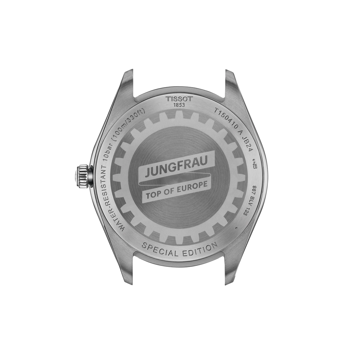 Tissot PR 100 Jungfraubahn 40mm T150.410.11.031.00 Men's Quartz Watch - caseback / rear (image 3)