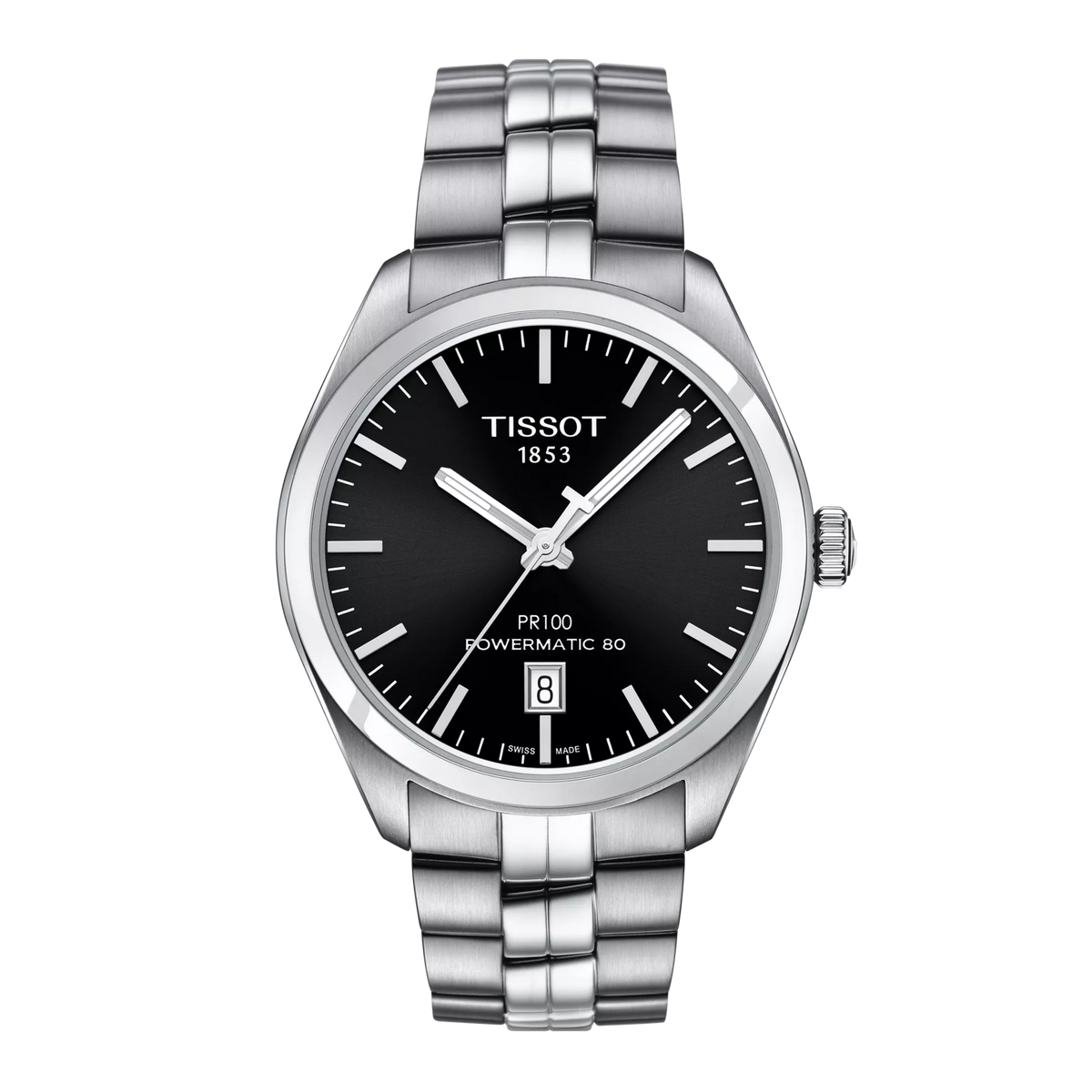 Tissot PR 100 Powermatic 80 T101.407.11.051.00 Men's Automatic Watch - alternate product view (image 2)