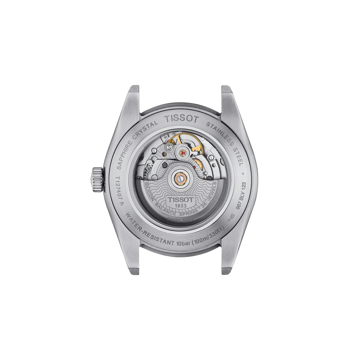 Tissot Gentleman 40mm T127.407.11.041.00 Men's Automatic Watch - caseback / rear (image 3)