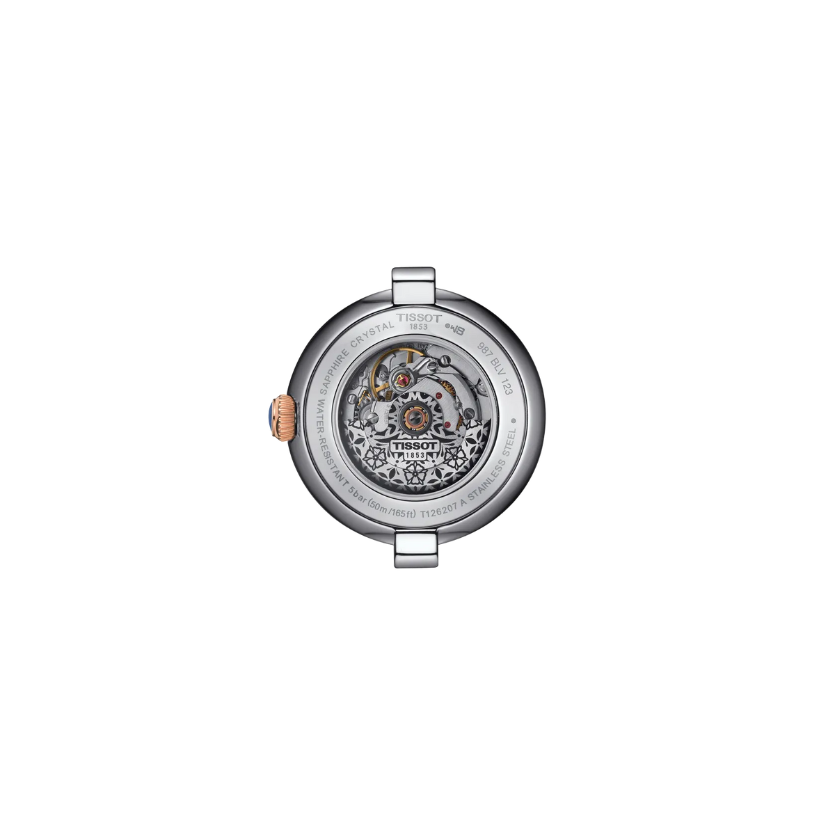 Tissot Bellissima 29mm T126.207.22.013.00 Women's Automatic Watch - caseback / rear (image 3)