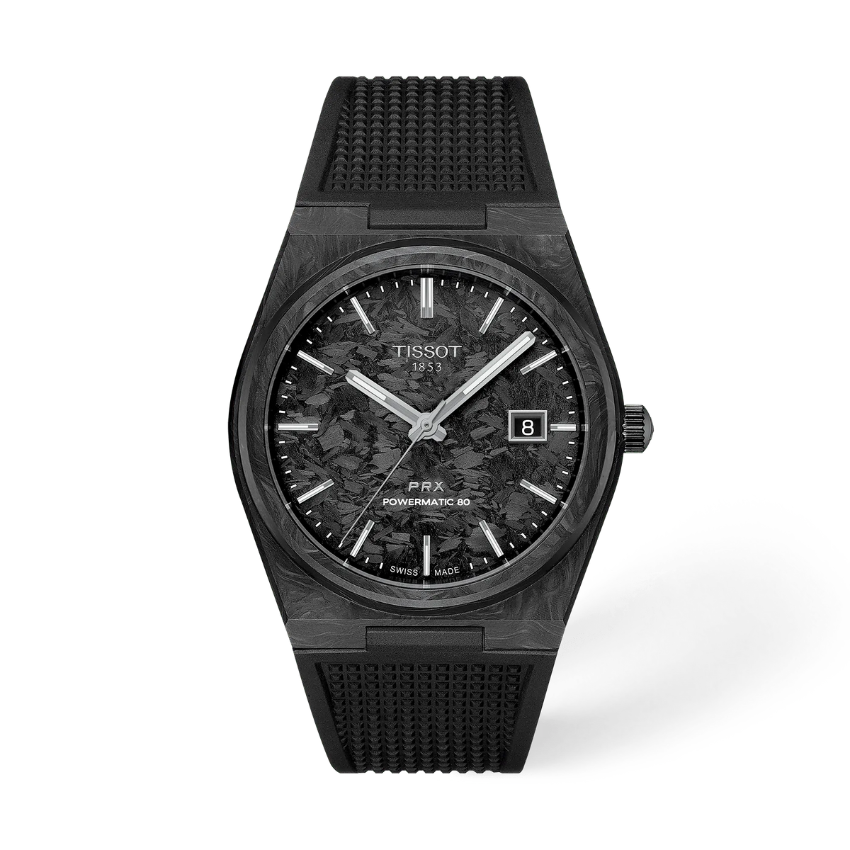 Tissot PRX Carbon 40.5mm T137.907.97.201.00 Men's Automatic Watch - front (image 1)