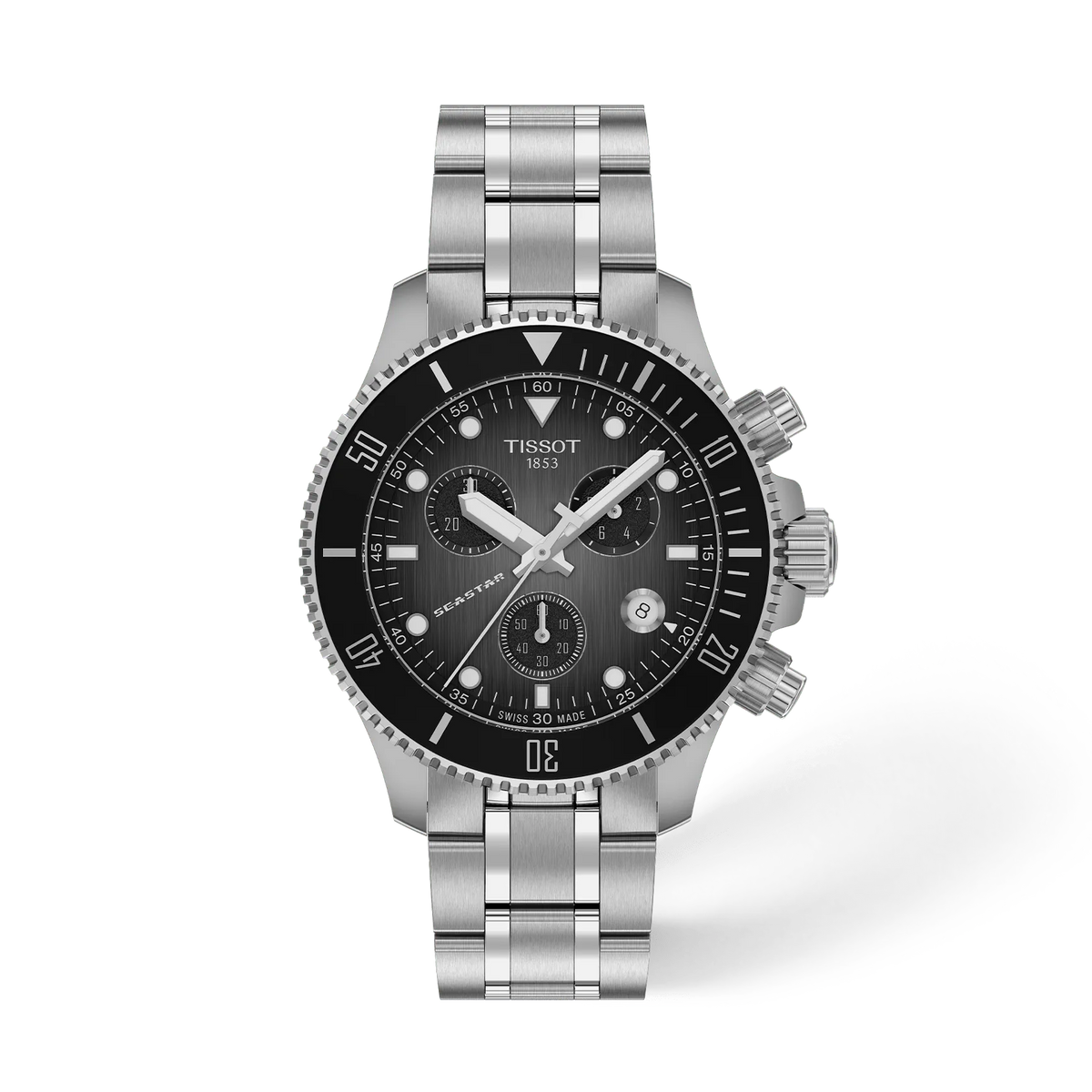 Tissot Seastar 1000 38mm T120.217.11.061.00 Unisex Quartz Chronograph Watch - front (image 1)