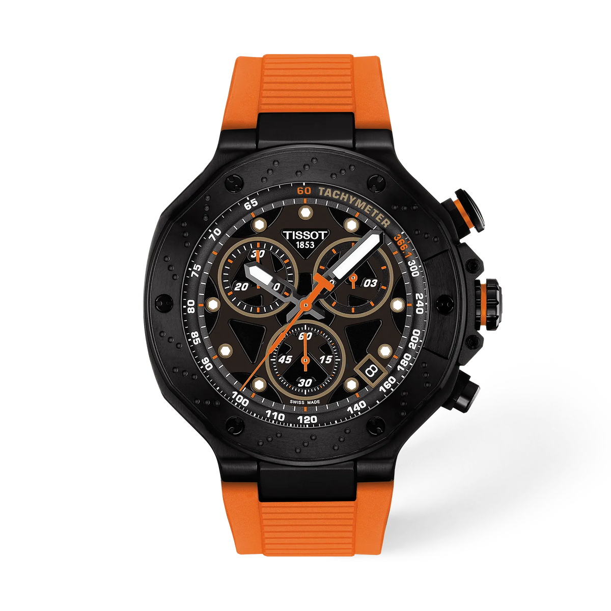 Tissot T-Race 45mm T141.417.37.051.02 Men's Quartz Chronograph Watch - front (image 1)